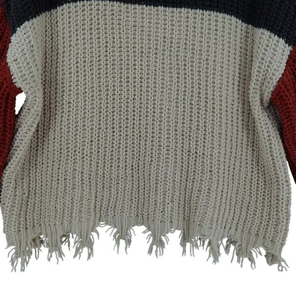 POL Orange Cream Chunky Turtleneck Sweater MED - Picture 6 of 10